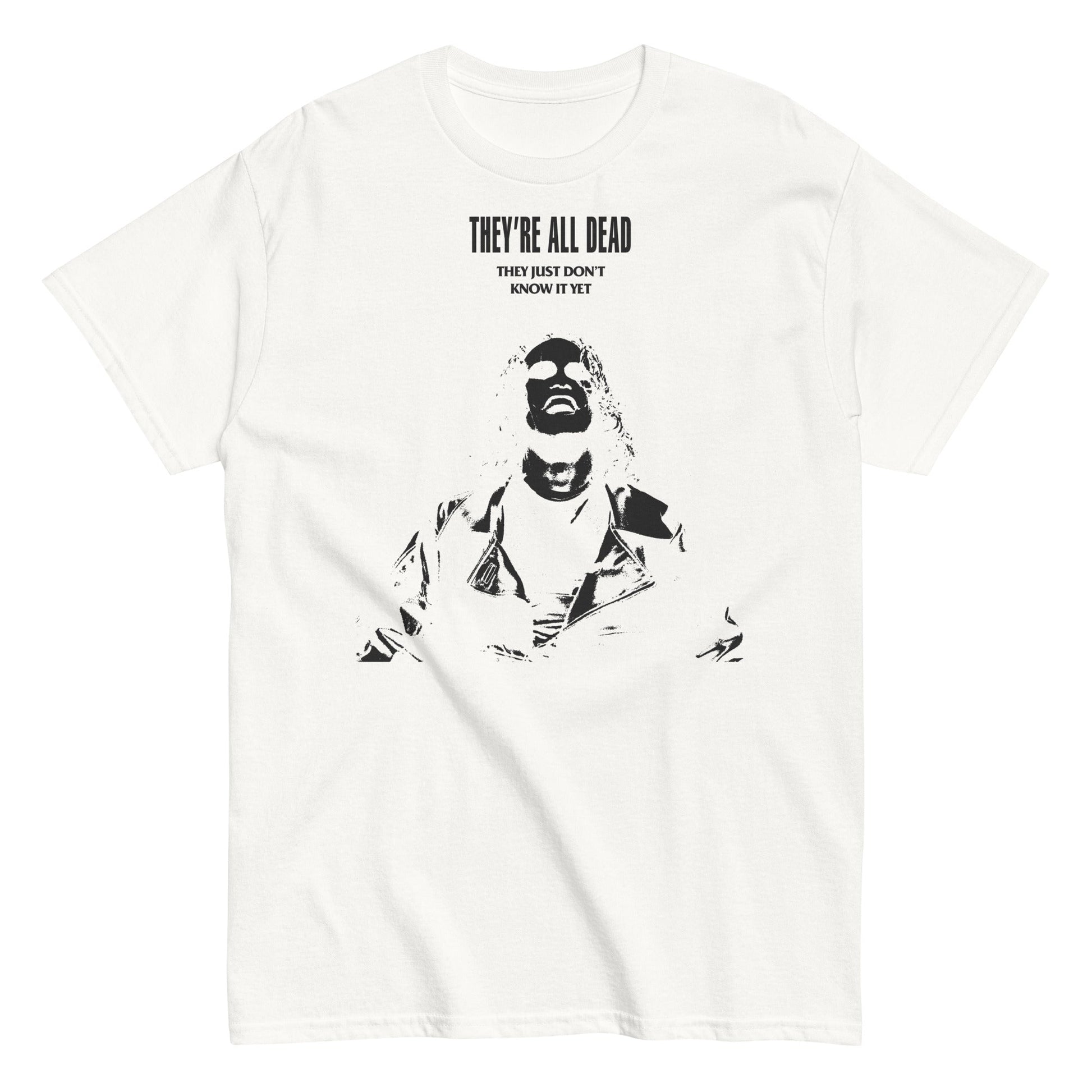 MerchMoment The Crow - Black Outline T-Shirt [Apparel] White