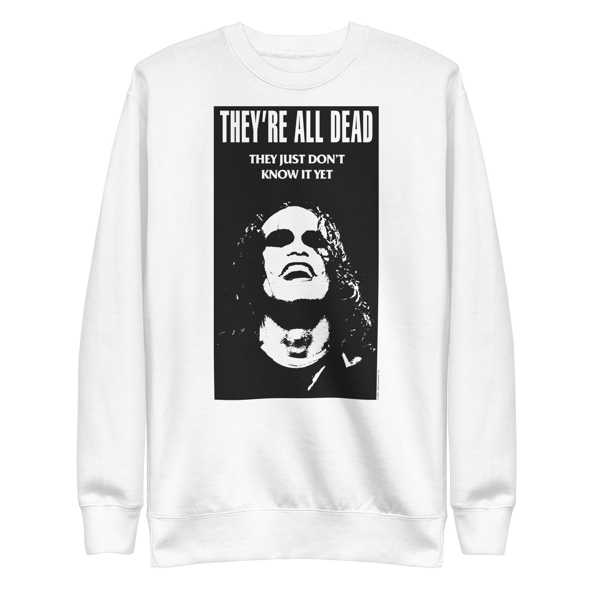 MerchMoment The Crow - Dead Movie Poster Sweatshirt [Apparel] White