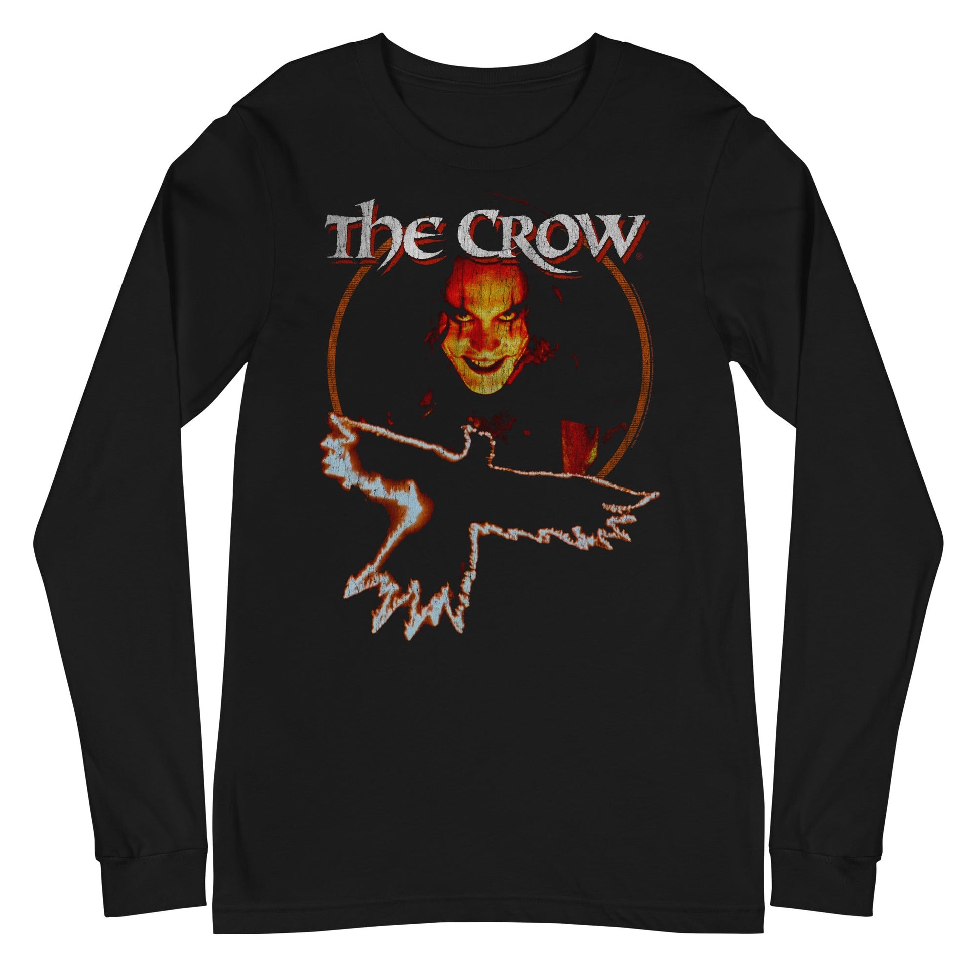 MerchMoment The Crow - Flying Long Sleeve T-Shirt [Apparel] Black