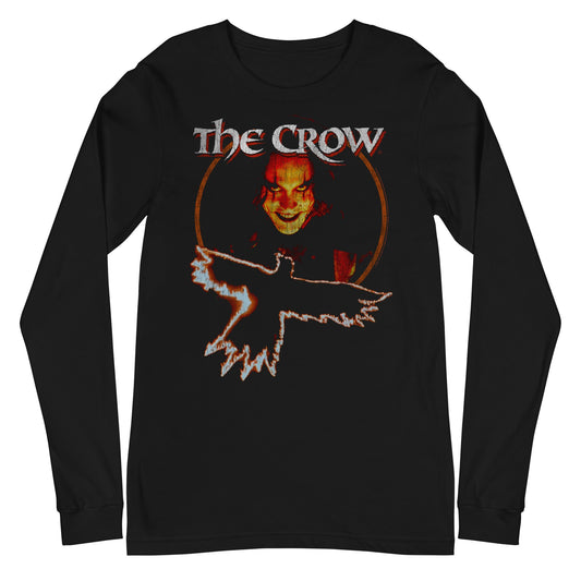 MerchMoment The Crow - Flying Long Sleeve T-Shirt [Apparel] Black