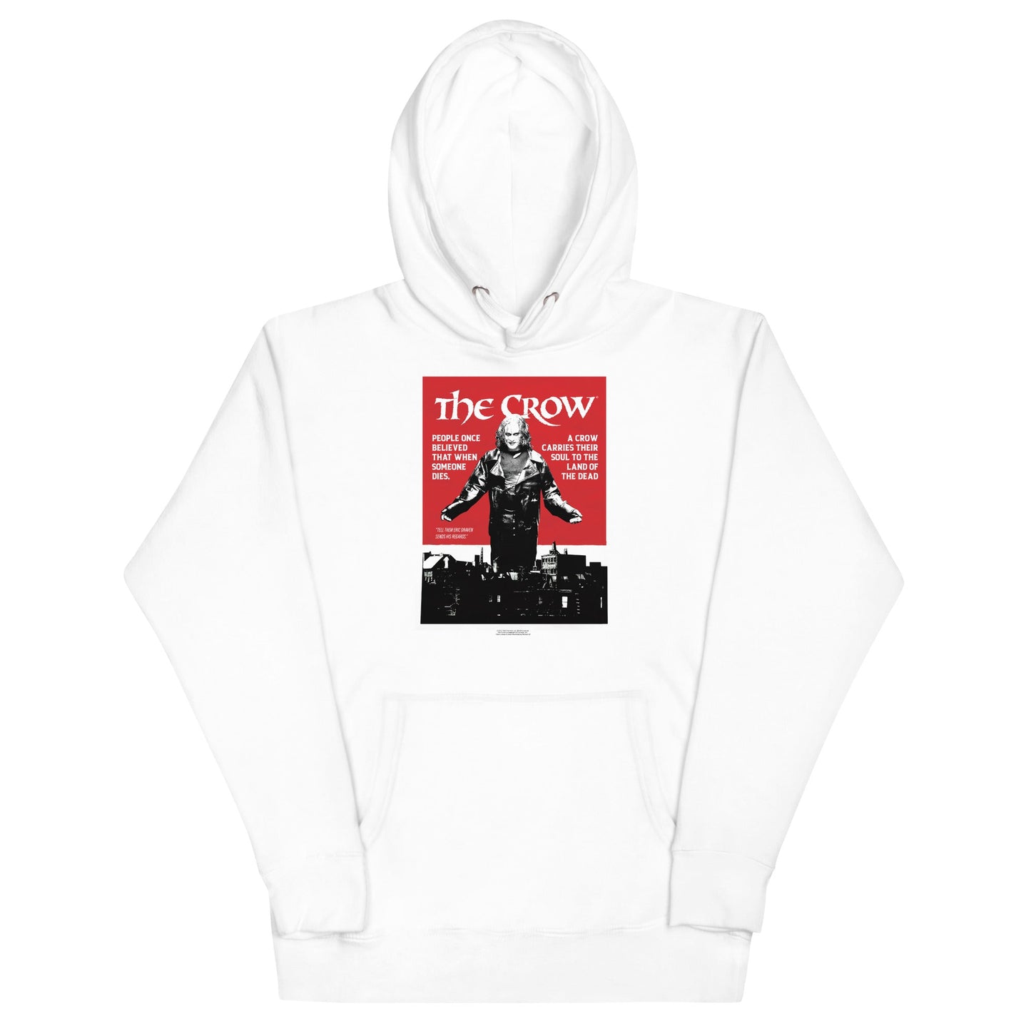MerchMoment The Crow - Movie Poster Hoodie [Apparel] White