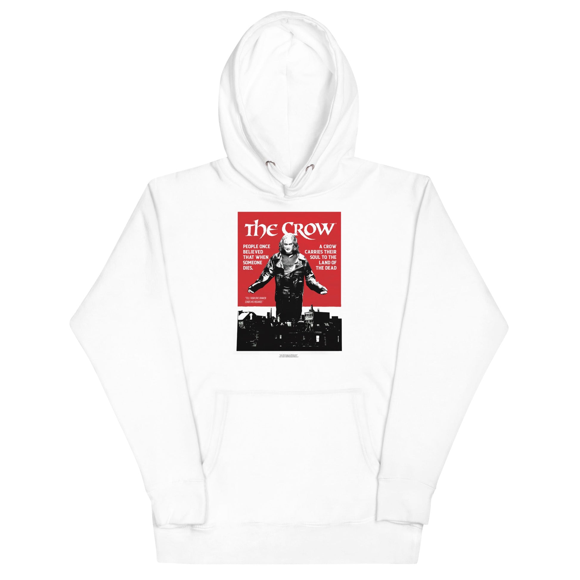 MerchMoment The Crow - Movie Poster Hoodie [Apparel] White