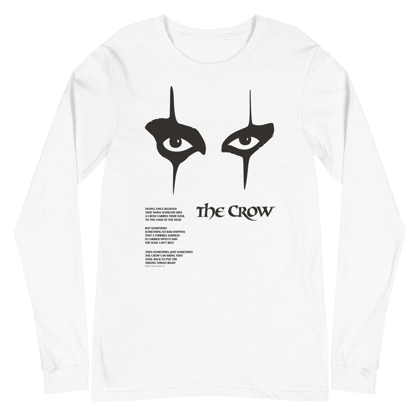 MERCHMOMENT The Crow - Thousand Yard Stare Long Sleeve T-Shirt [Apparel] - Rock Band Apparel