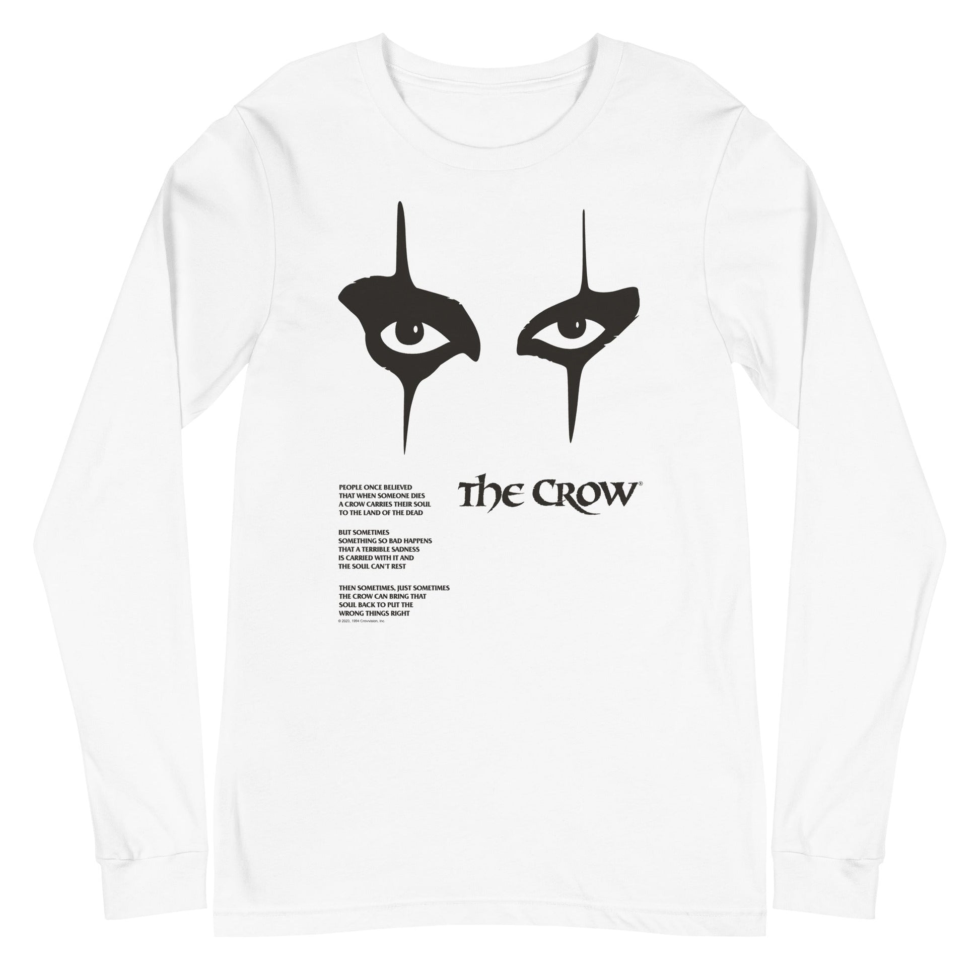 MERCHMOMENT The Crow - Thousand Yard Stare Long Sleeve T-Shirt [Apparel] - Rock Band Apparel