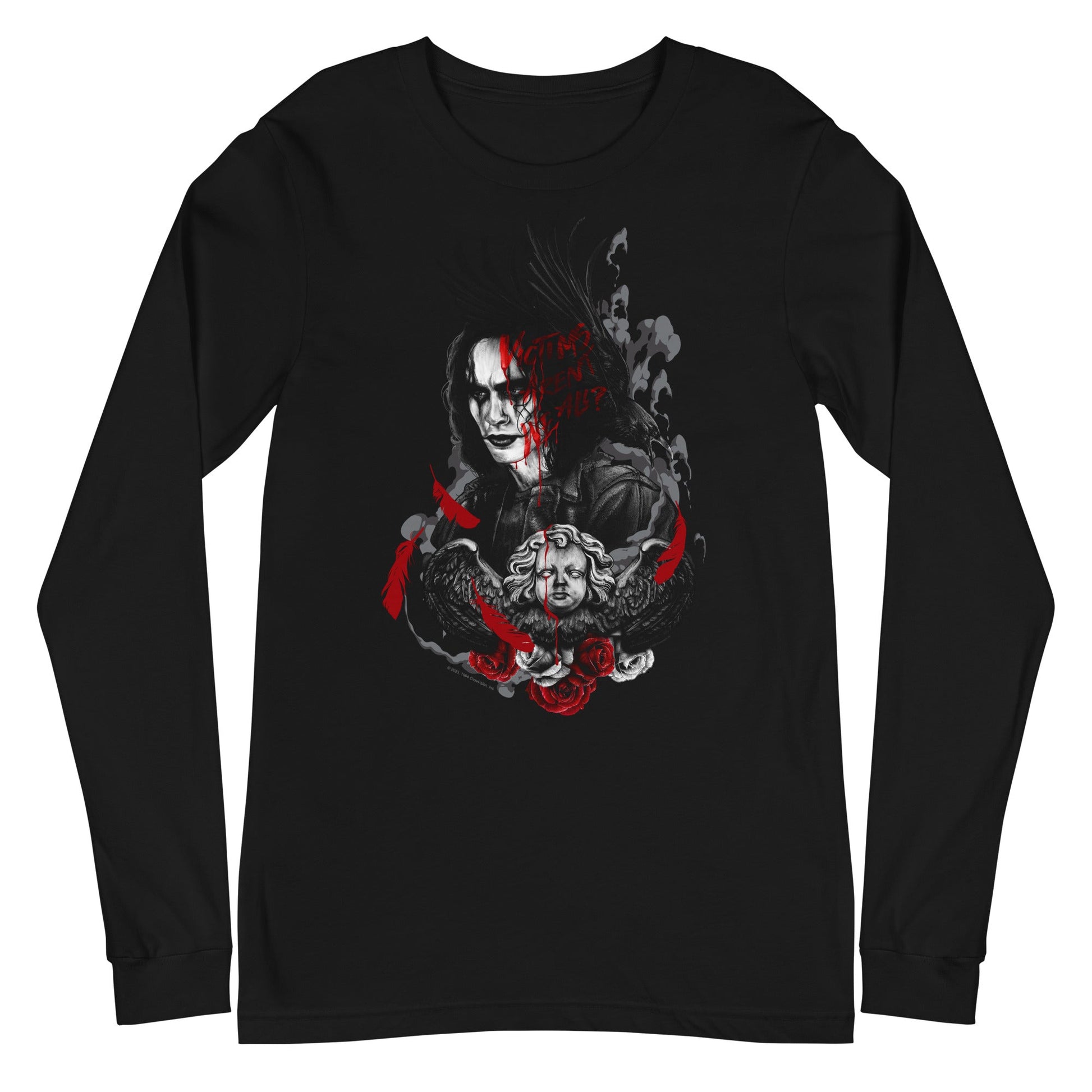 MERCHMOMENT The Crow - Victims Aren't We All? Long Sleeve T-Shirt [Apparel] - Rock Band Apparel
