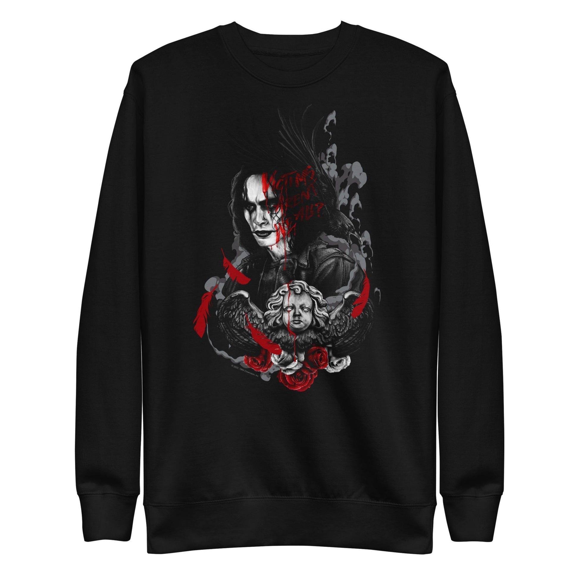 MERCHMOMENT The Crow - Victims Aren't We All? Sweatshirt [Apparel] - Rock Band Apparel
