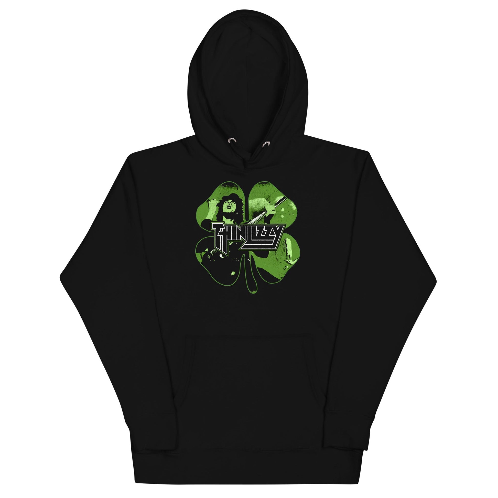 MerchMoment Thin Lizzy - 4 Leaf Icons Hoodie [Apparel] Black