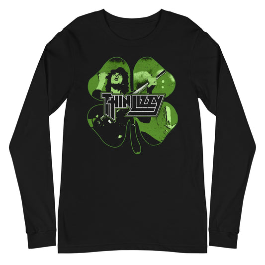 MERCHMOMENT Thin Lizzy - 4 Leaf Icons Long Sleeve T-Shirt [Apparel] - Rock Band Apparel