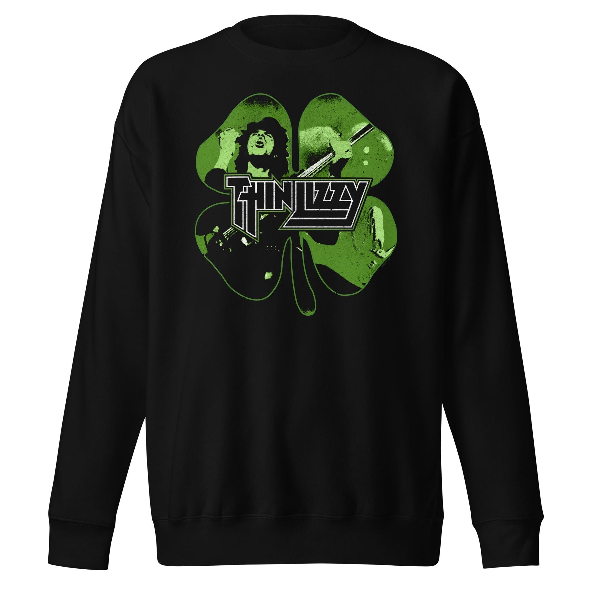 MerchMoment Thin Lizzy - 4 Leaf Icons Sweatshirt [Apparel] Black