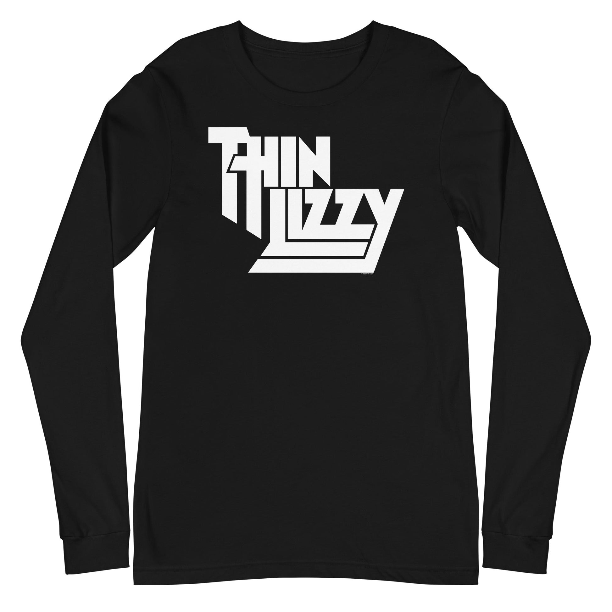 MERCHMOMENT Thin Lizzy - Classic White Logo Long Sleeve T-Shirt [Apparel] - Rock Band Apparel