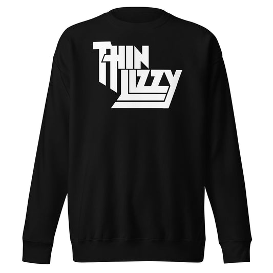 MERCHMOMENT Thin Lizzy - Classic White Logo Sweatshirt [Apparel] - Rock Band Apparel
