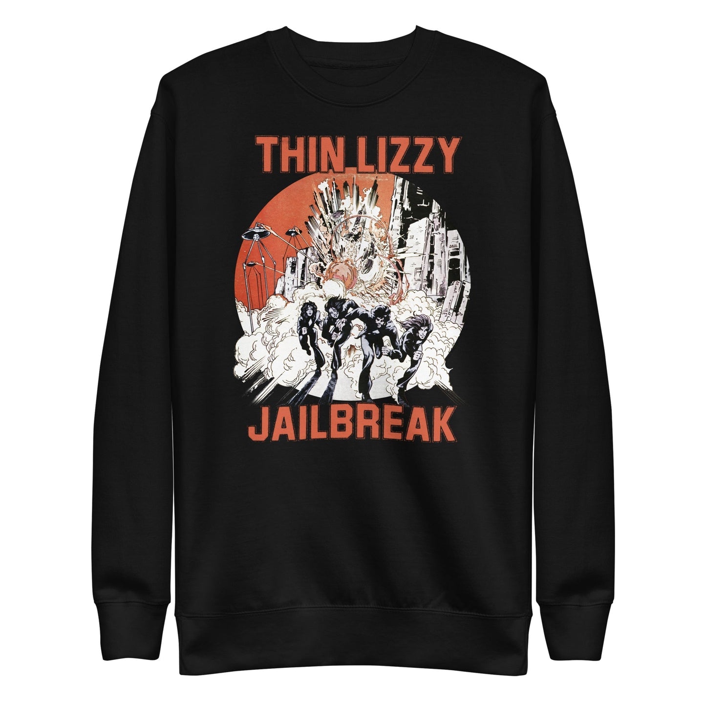 MerchMoment Thin Lizzy - Jailbreak Sweatshirt [Apparel] Black
