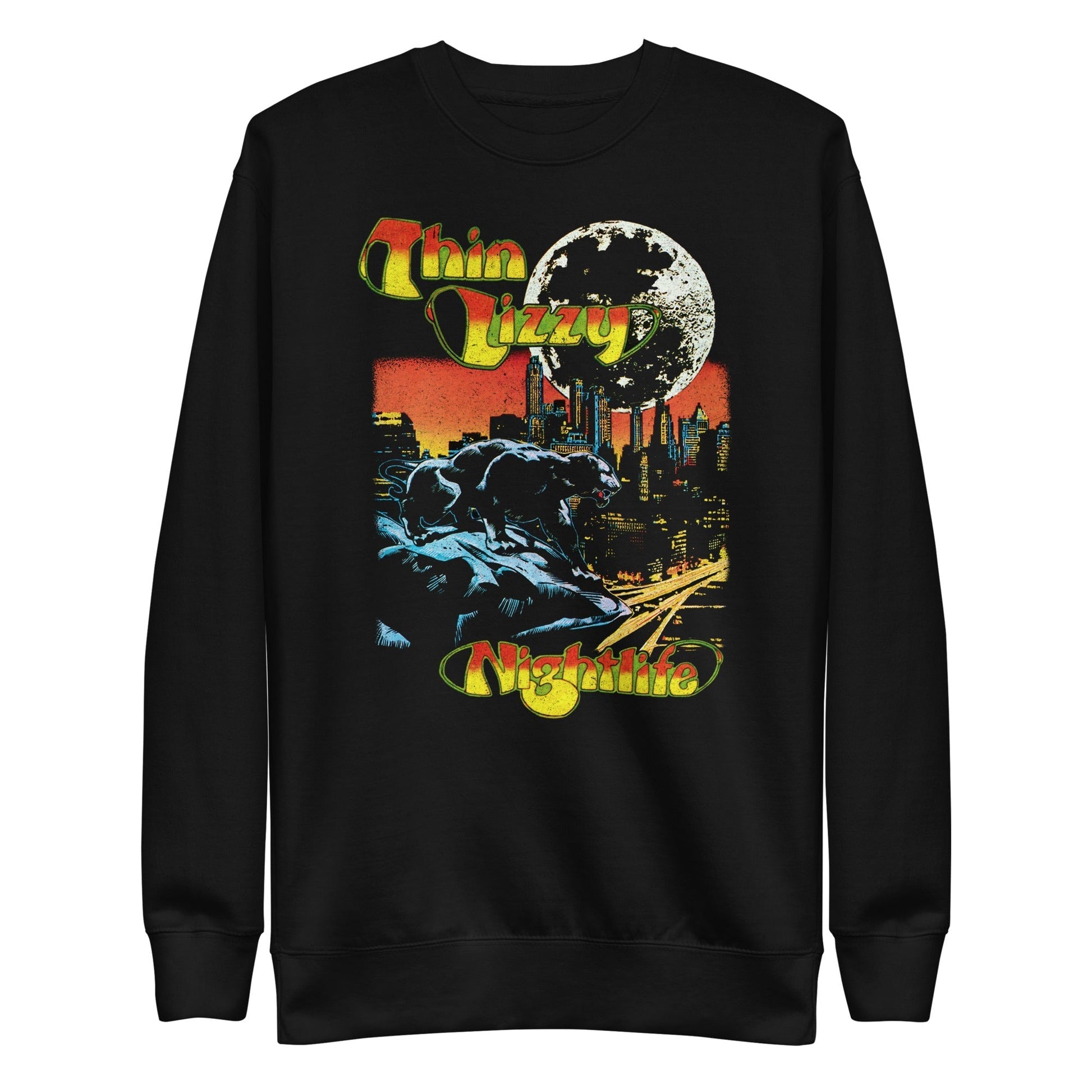 MerchMoment Thin Lizzy - Nightlife Sweatshirt [Apparel] Black
