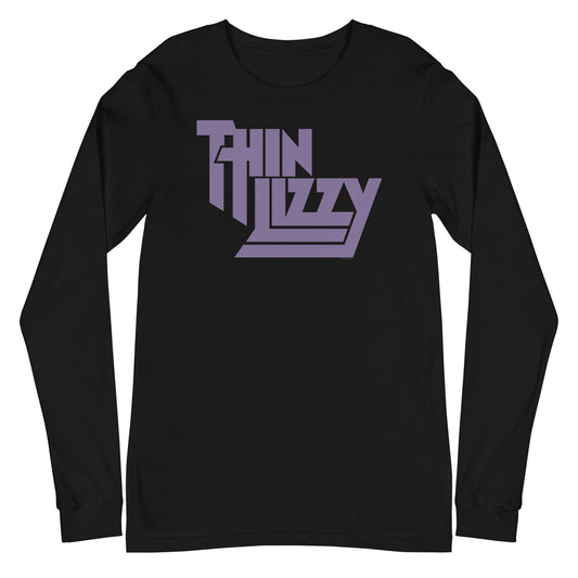 MerchMoment Thin Lizzy - Pastel Logo Long Sleeve T-Shirt [Apparel] Black
