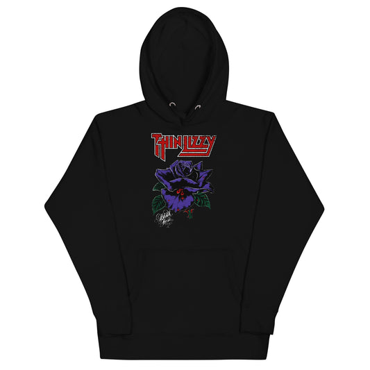 MERCHMOMENT Thin Lizzy - Purple Rose Hoodie [Apparel] - Rock Band Apparel