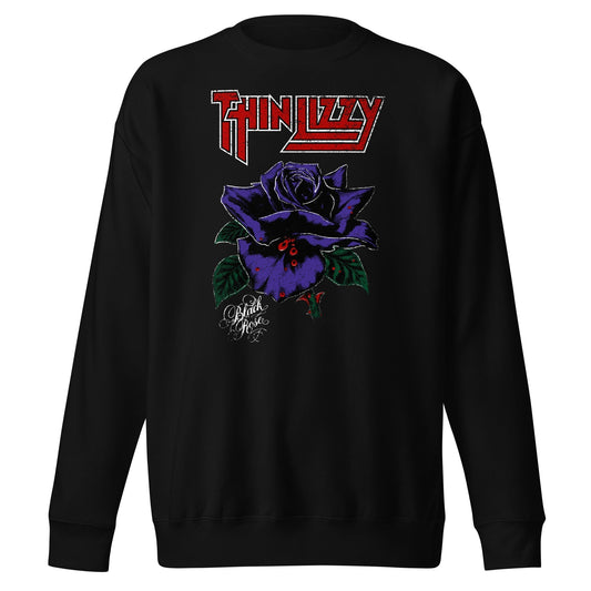 MERCHMOMENT Thin Lizzy - Purple Rose Sweatshirt [Apparel] - Rock Band Apparel