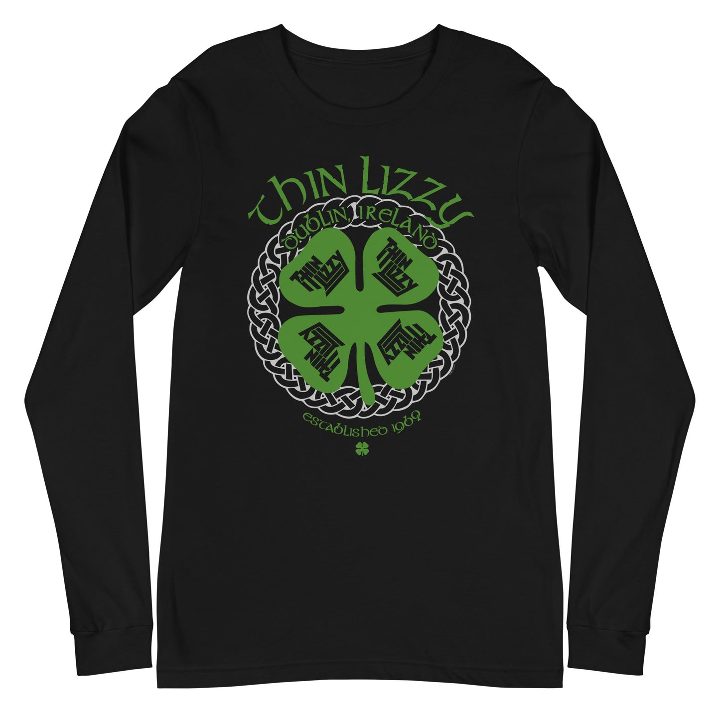 MERCHMOMENT Thin Lizzy - Shamrock Long Sleeve T-Shirt [Apparel] - Rock Band Apparel