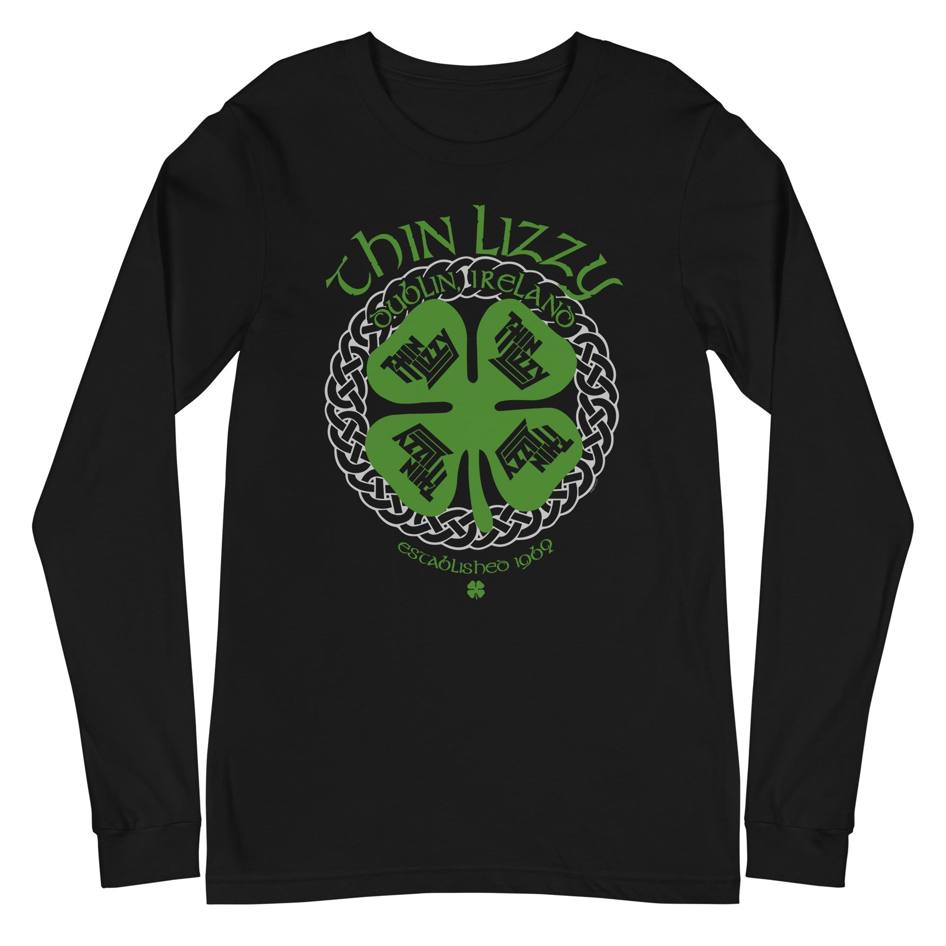 MERCHMOMENT Thin Lizzy - Shamrock Long Sleeve T-Shirt [Apparel] - Rock Band Apparel
