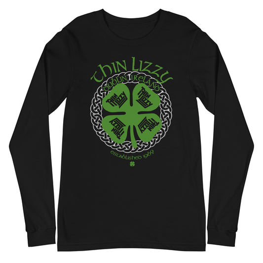 MERCHMOMENT Thin Lizzy - Shamrock Long Sleeve T-Shirt [Apparel] - Rock Band Apparel