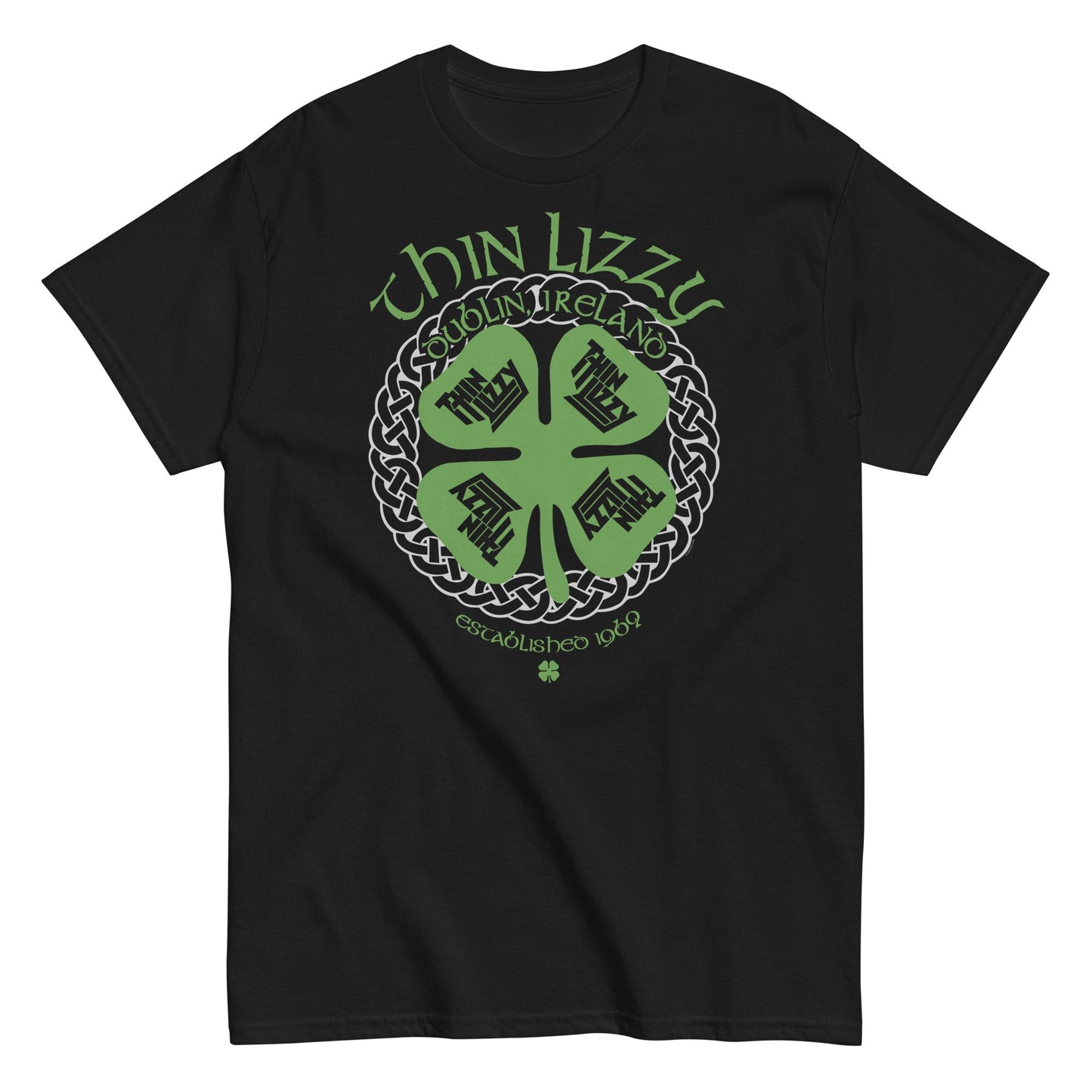 MERCHMOMENT Thin Lizzy - Shamrock T-Shirt [Apparel] - Rock Band Apparel