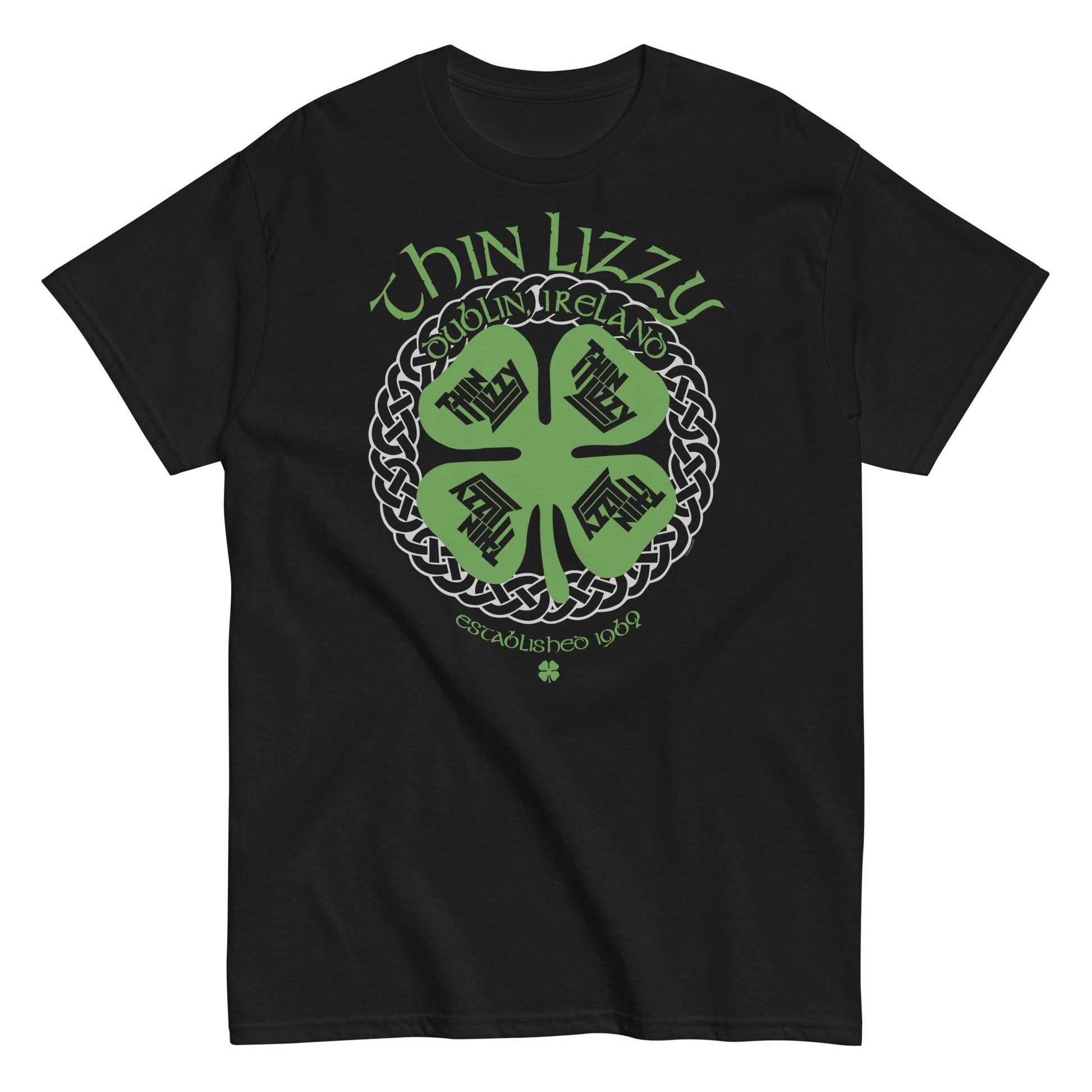 MERCHMOMENT Thin Lizzy - Shamrock T-Shirt [Apparel] - Rock Band Apparel