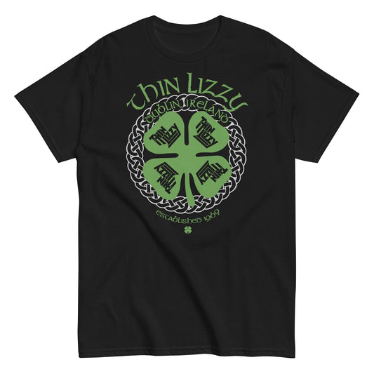 MERCHMOMENT Thin Lizzy - Shamrock T-Shirt [Apparel] - Rock Band Apparel