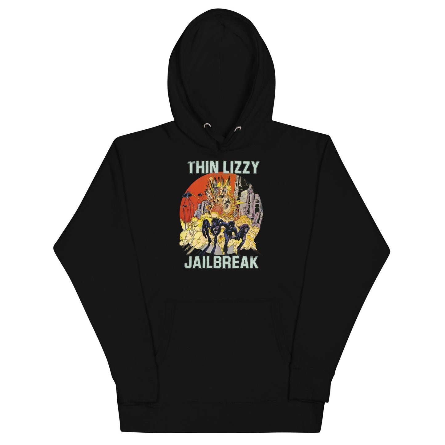 MerchMoment Thin Lizzy - Vintage Jailbreak Hoodie [Apparel] Black