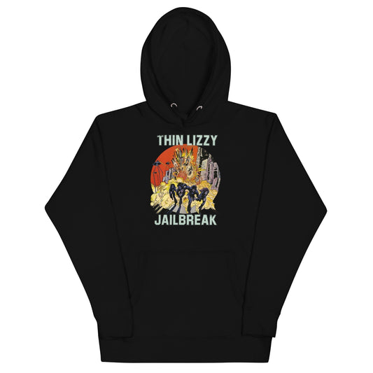 MerchMoment Thin Lizzy - Vintage Jailbreak Hoodie [Apparel] Black