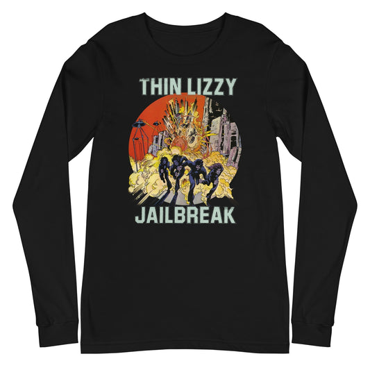 MERCHMOMENT Thin Lizzy - Vintage Jailbreak Long Sleeve T-Shirt [Apparel] - Rock Band Apparel