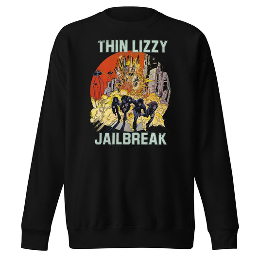 MERCHMOMENT Thin Lizzy - Vintage Jailbreak Sweatshirt [Apparel] - Rock Band Apparel