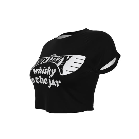 MERCHMOMENT Thin Lizzy Whiskey Women's Crop Top [Apparel] - Rock Band Apparel