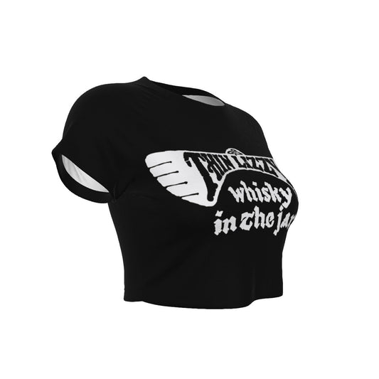 MERCHMOMENT Thin Lizzy Whiskey Women's Crop Top [Apparel] - Rock Band Apparel