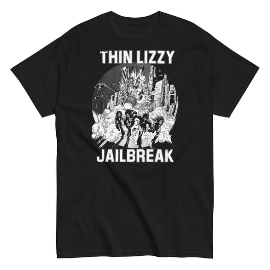 MERCHMOMENT Thin Lizzy - White Jailbreak T-Shirt [Apparel] - Rock Band Apparel