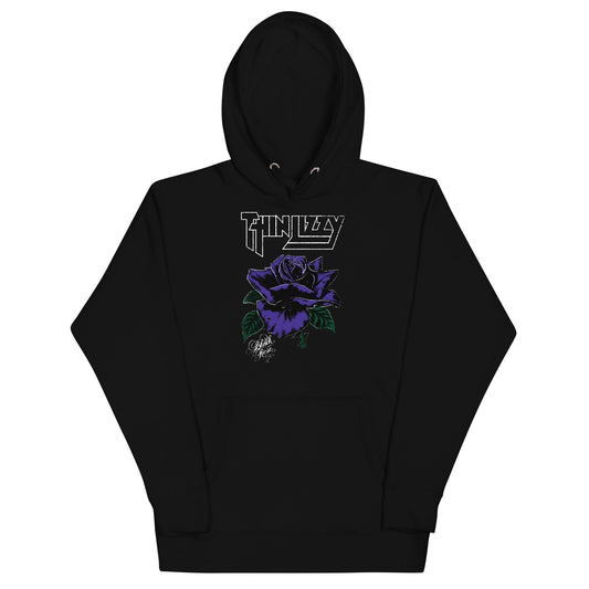 MerchMoment Thin Lizzy - White Outline Hoodie [Apparel] Black