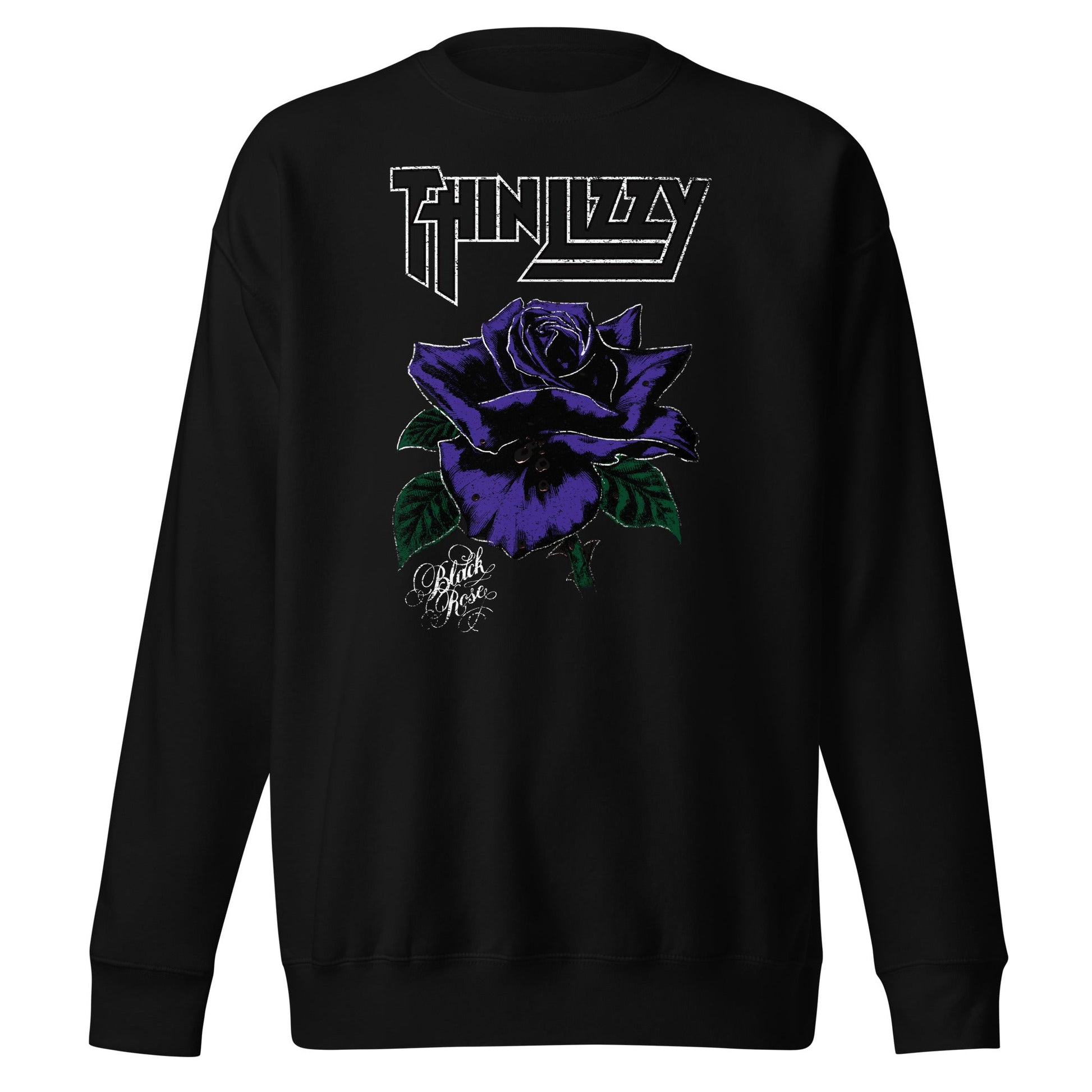 MerchMoment Thin Lizzy - White Outline Sweatshirt [Apparel] Black