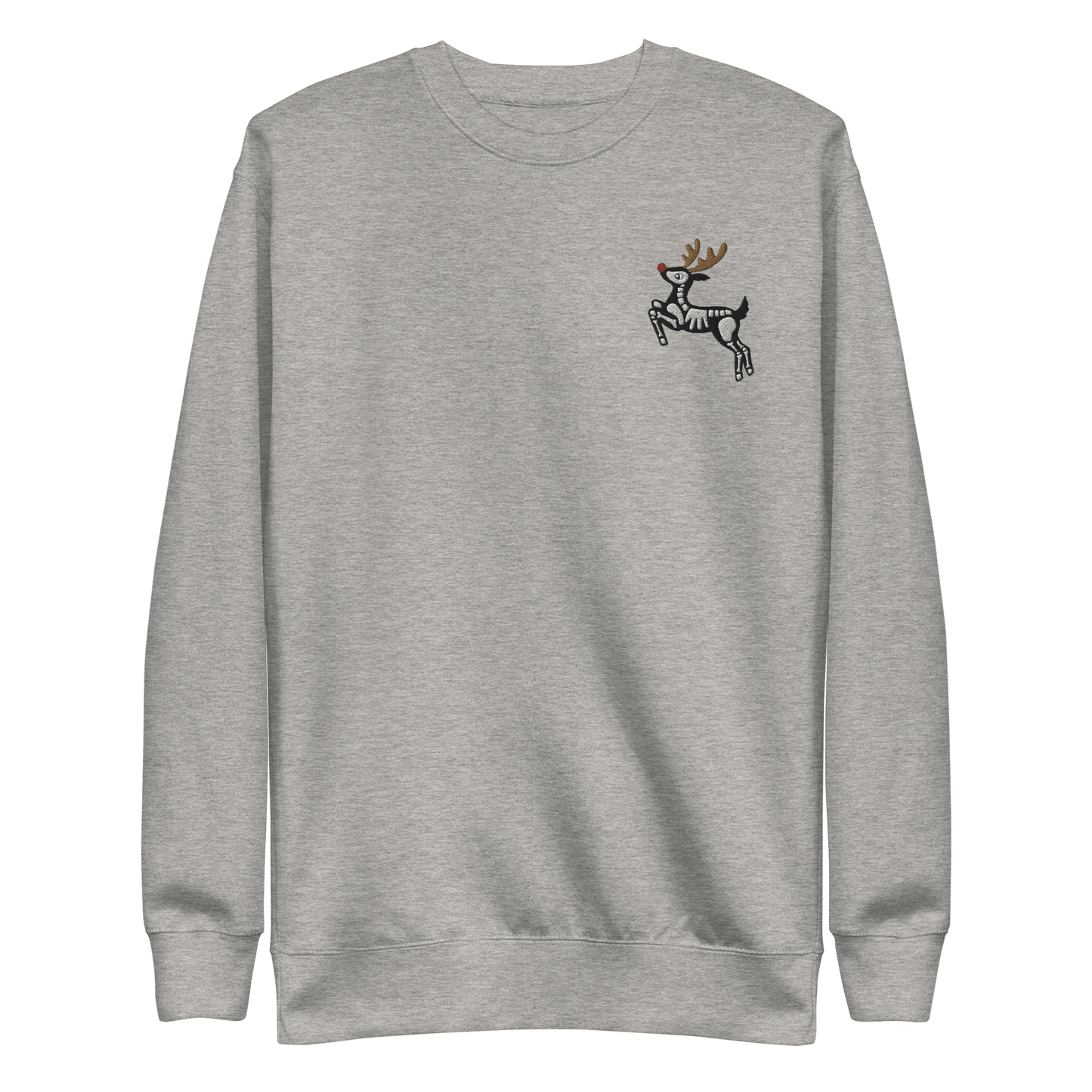Metal Reindeer Embroidered Sweatshirt