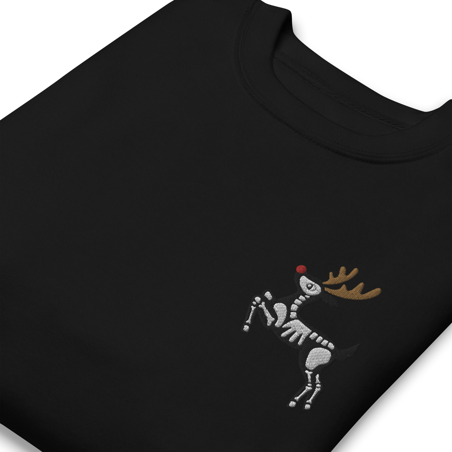 Metal Reindeer Embroidered Sweatshirt