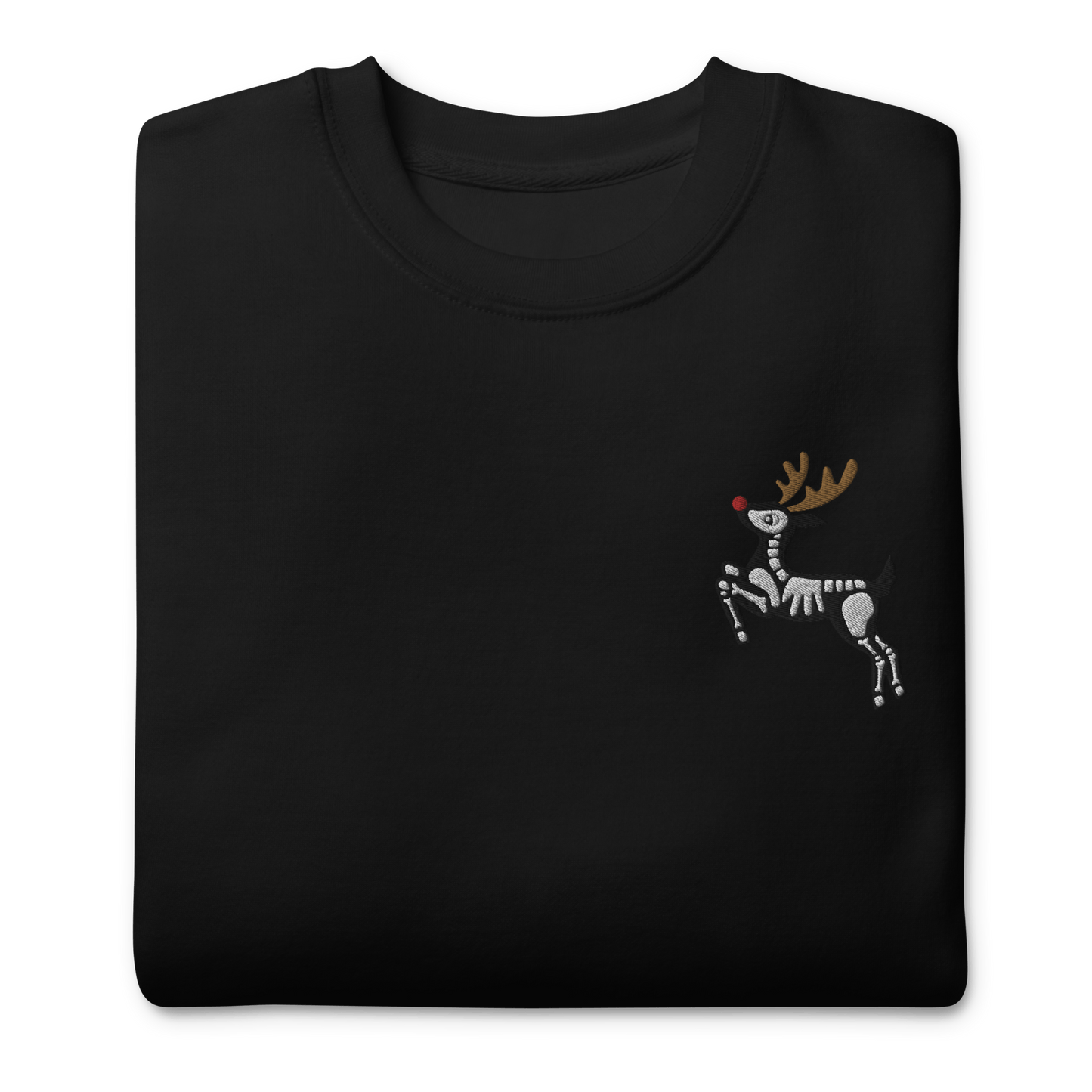 Metal Reindeer Embroidered Sweatshirt