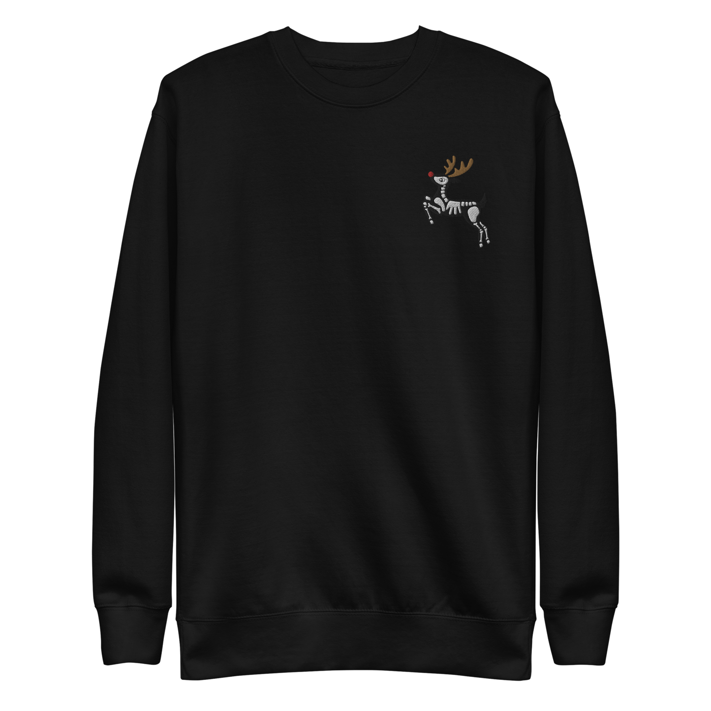 Metal Reindeer Embroidered Sweatshirt