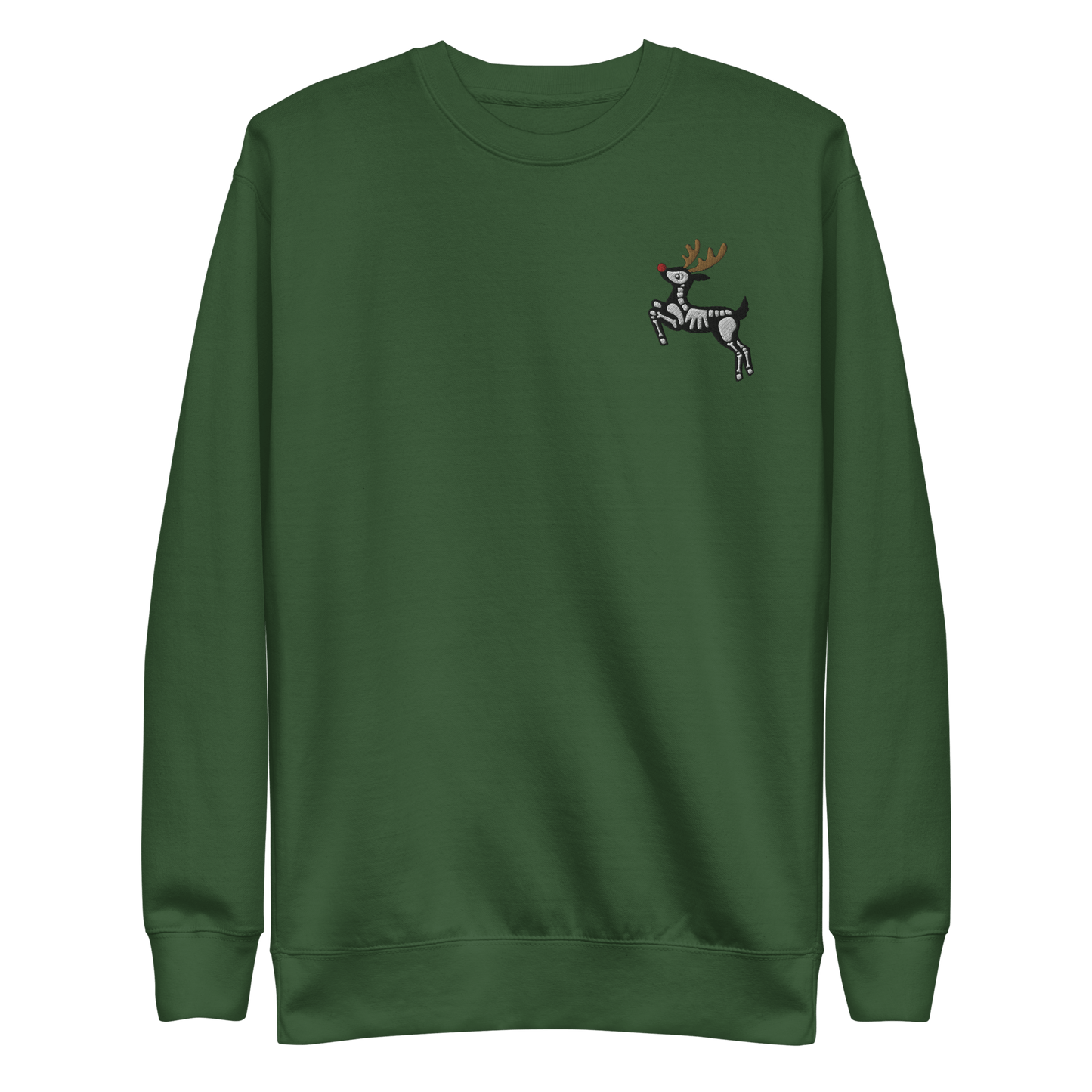 Metal Reindeer Embroidered Sweatshirt