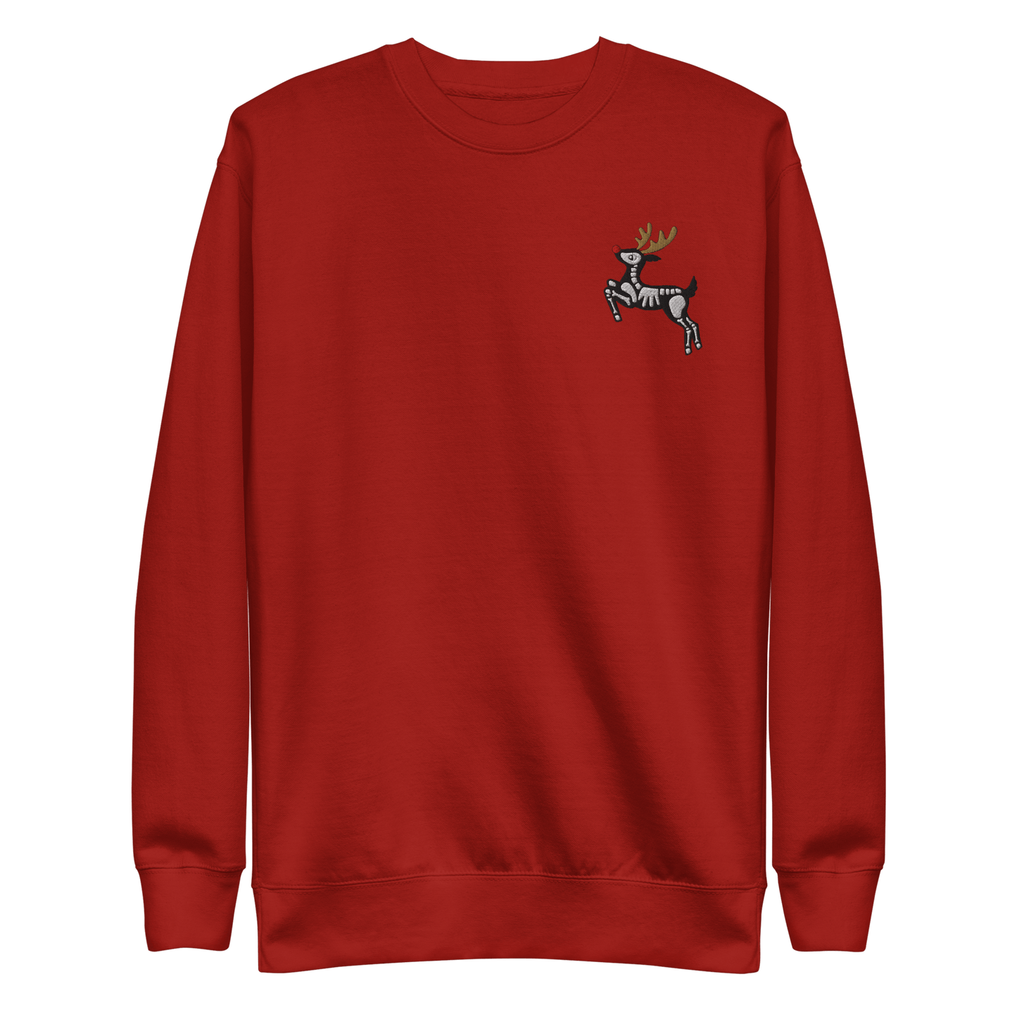 Metal Reindeer Embroidered Sweatshirt
