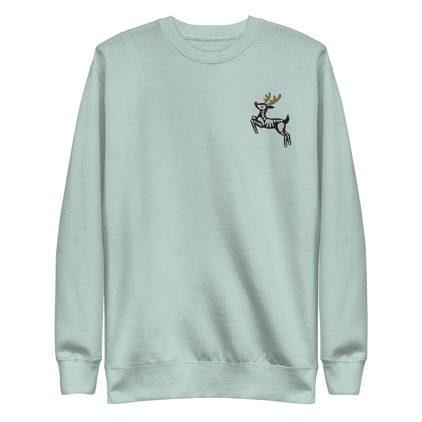 Metal Reindeer Embroidered Sweatshirt