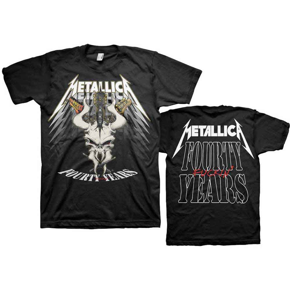 Metallica 40th Anniversary Forty Years [T-Shirt] - Rock Band Apparel
