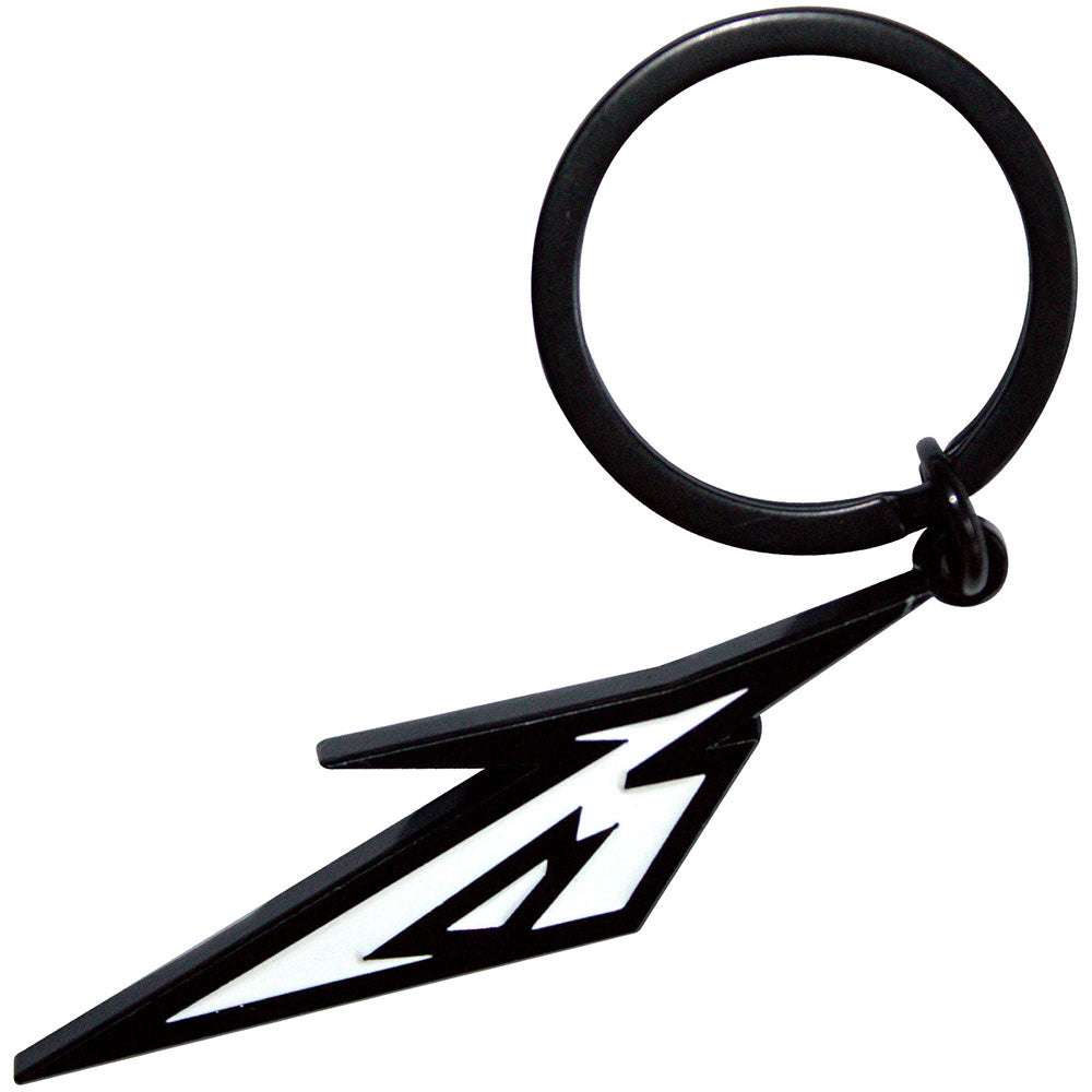 Metallica Black & White M Logo [Keychain] - Rock Band Apparel