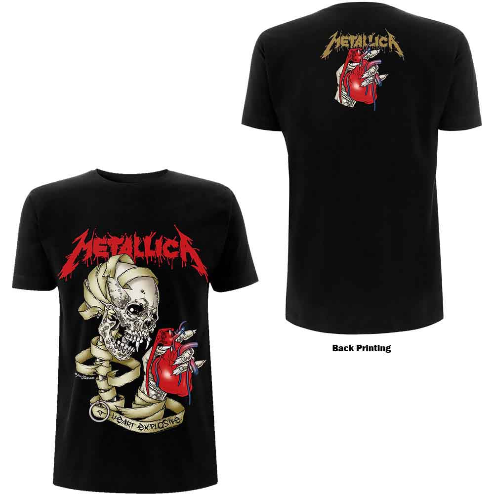 Metallica Heart Explosive [T-Shirt] - Rock Band Apparel