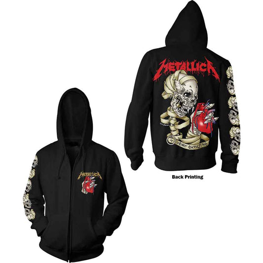 Metallica Heart Explosive [Sweatshirt] - Rock Band Apparel
