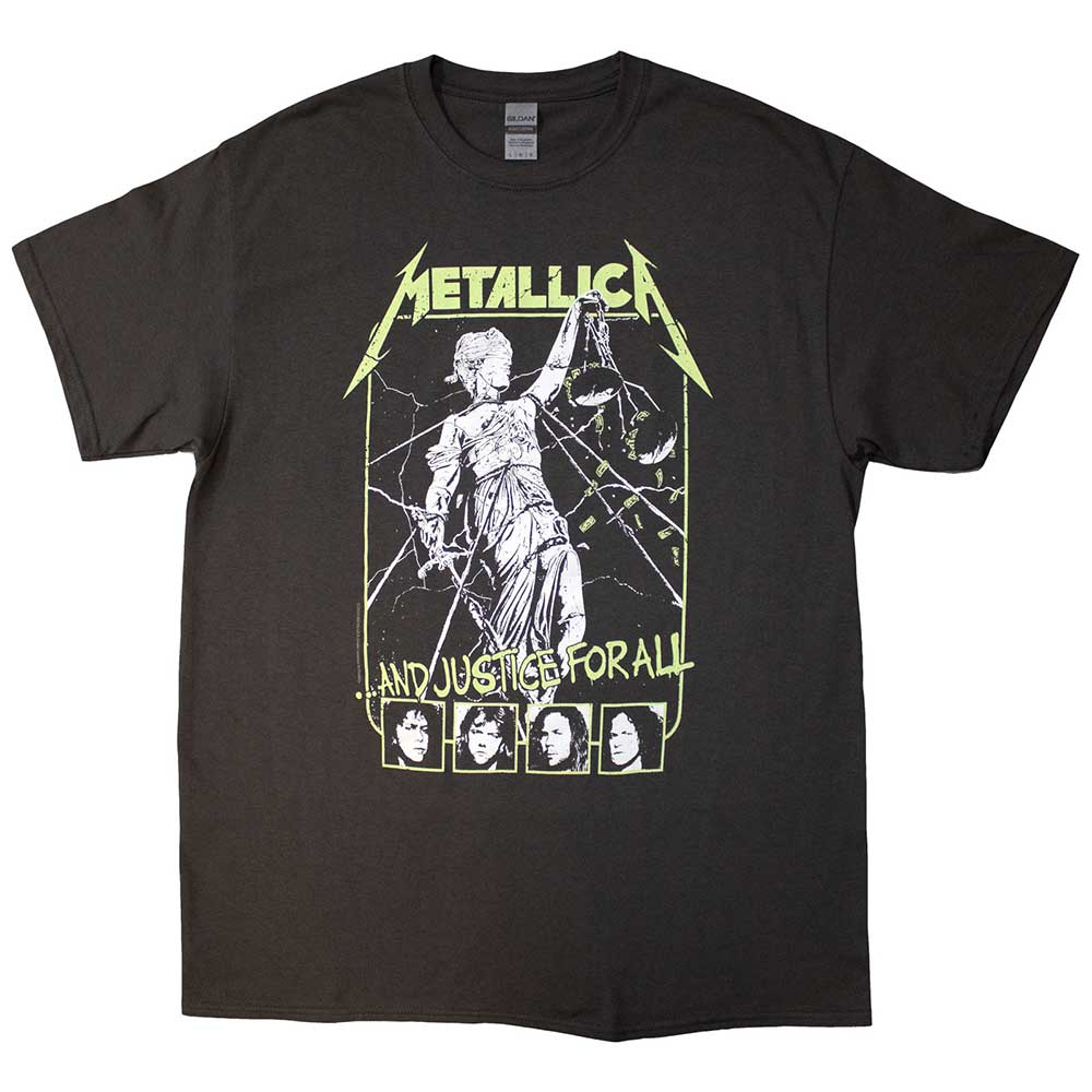 Metallica Justice Faces [T-Shirt] Grey