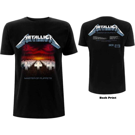 Metallica Master of Puppets Tracks [T-Shirt] - Rock Band Apparel