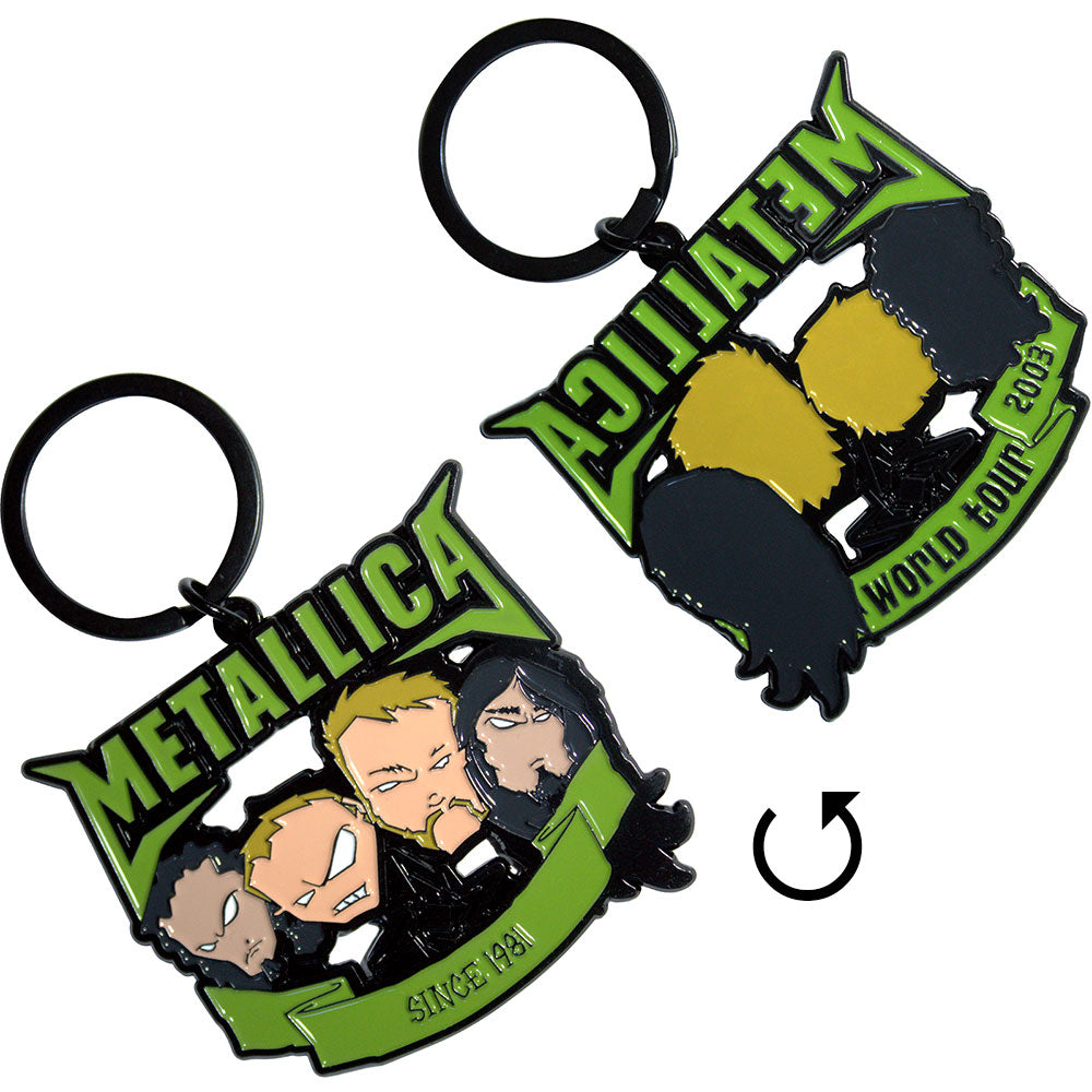 Metallica Since 1981 Heads [Keychain] - Rock Band Apparel