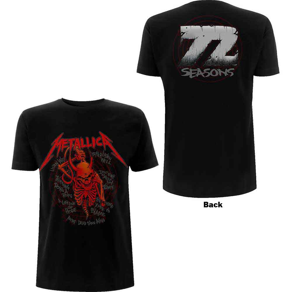 Metallica Skull Screaming Red 72 Seasons [T-Shirt] - Rock Band Apparel